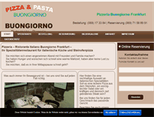 Tablet Screenshot of pizzeria-buongiorno.de